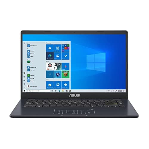ASUS E410 Intel Celeron N4020 4GB 64GB 14-英寸 HD LED Win 10 笔记本电脑 (Star 黑色)