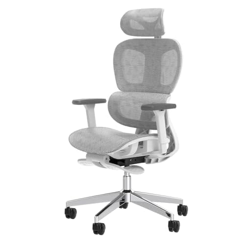 PatioMage 人体工学 网眼 办公 椅子 带 3D 可调节 Armrest,高 后背 书桌 电脑 椅子 Ergo3d 人体工学 办公 椅子 带 轮子 适用于 家居&办公