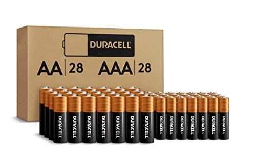 Duracell Coppertop AA+AAA电池,56 粒 装 双层 A 和三层 A 碱性 电池 带 功率 Boost 成分,持久 功率 (Ecommerce 包装)