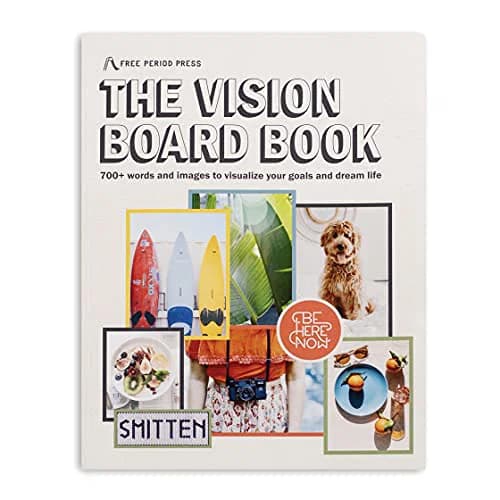 免费 Period 按压 视力 板 书,700+Words&Images 内置 全部 Categories,适用于 Visualizing 您的 寿命 Goals&Dreams,Playful,Stylish 和Diverse 图片 适用于 Collage Making&Scrapbooking